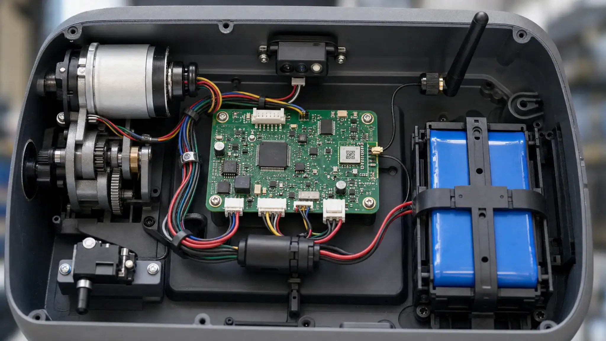 Connected embedded device communicating with industrial equipment