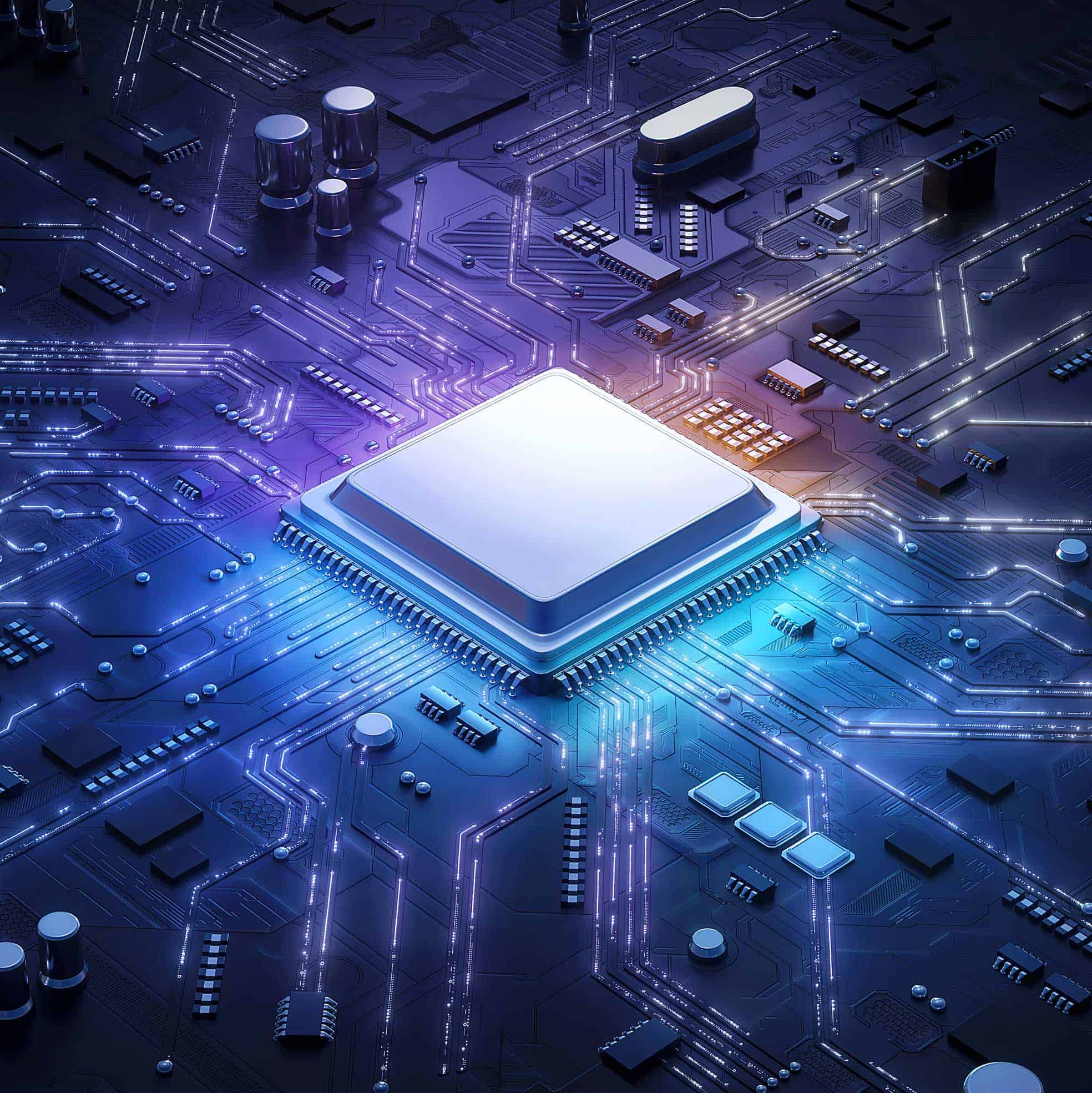 Embedded system prototype connected to test equipment during validation
