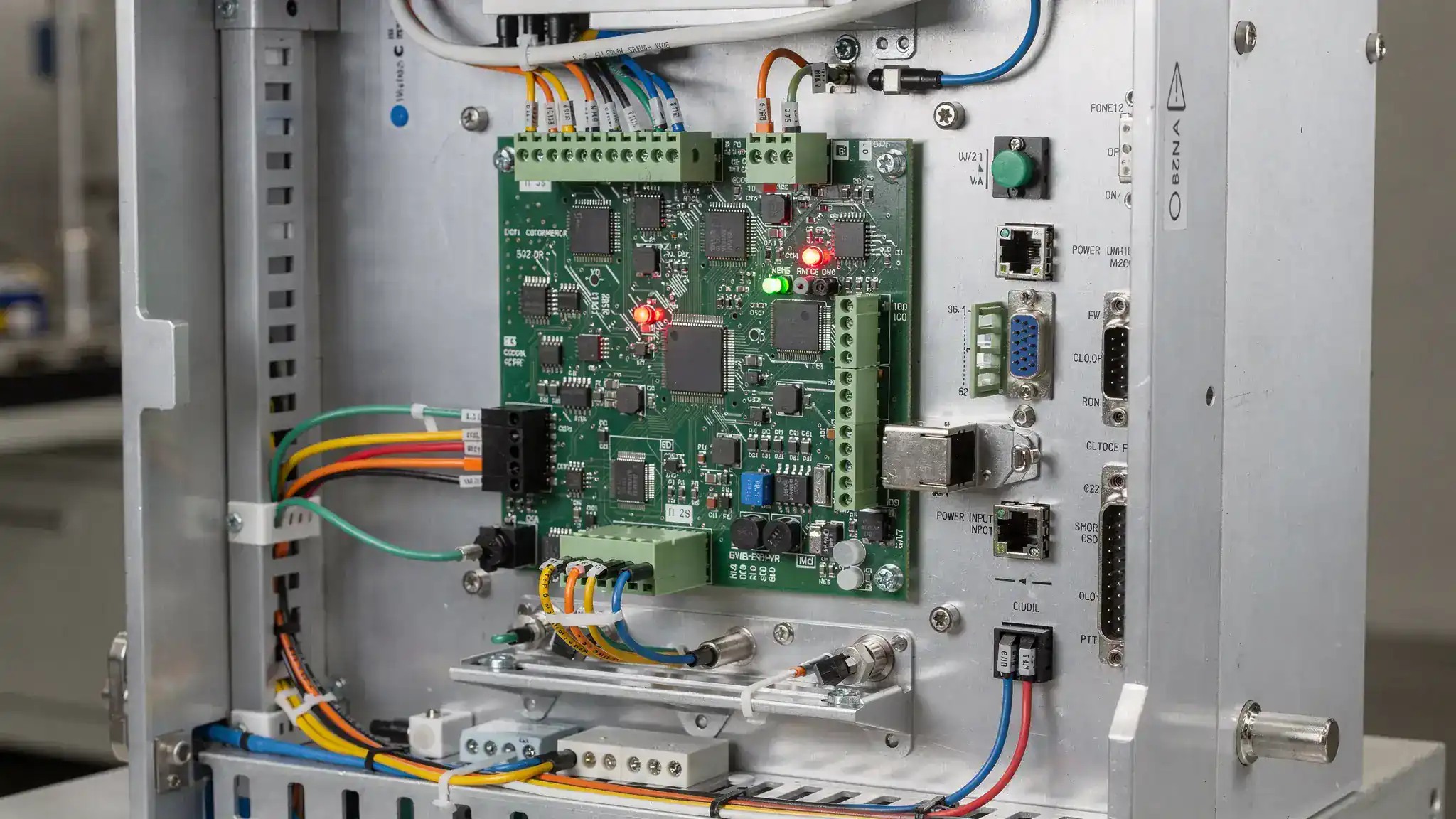 Engineers testing an embedded electronics prototype for real-world reliability and manufacturing readiness